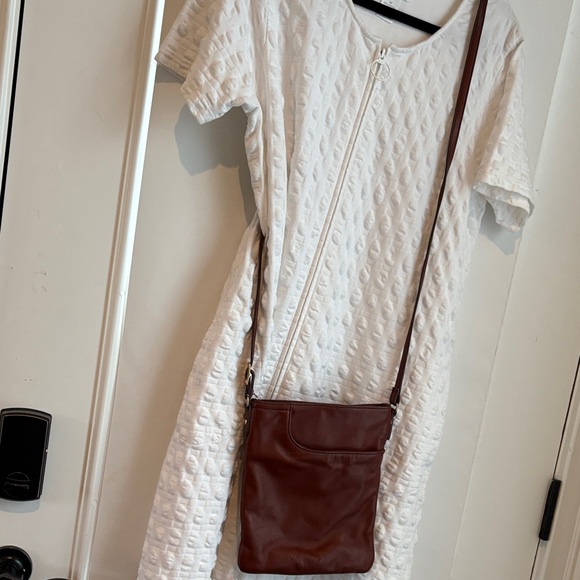 Margot Rich Brown Leather Messenger Bag - Picture 2 of 10